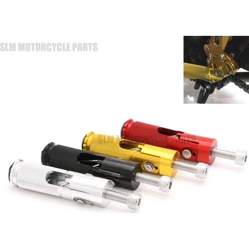Universal CNC Aluminum Motorcycle Folding Foot pegs Rear Set Rest Racing Red For BMW Honda Kawasaki Yamaha Suzuki