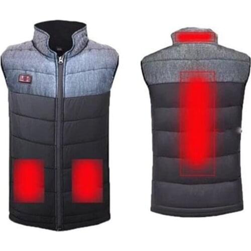 USB Heated Vest women /Men Vest Waistcoat Winter Heating Coat Thermal Sleeveless Heated Jacket Nerf Gilet Chauffant