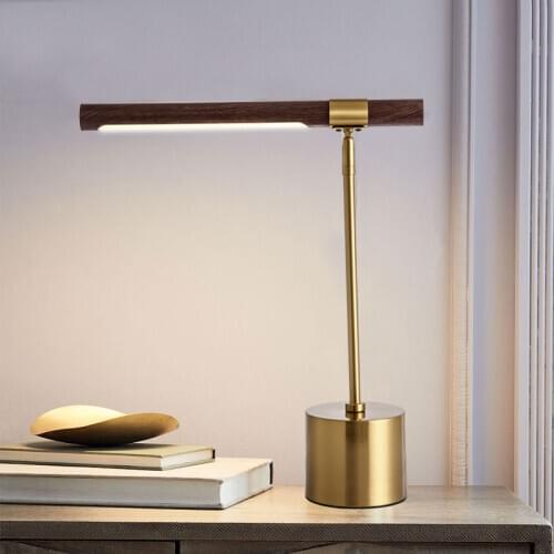 Rotatable Gold LED Table Light Nordic Bedroom Bedside Simple Table Lamp Study Reading Room Deak Lighting Fixtures AC90V - 260V