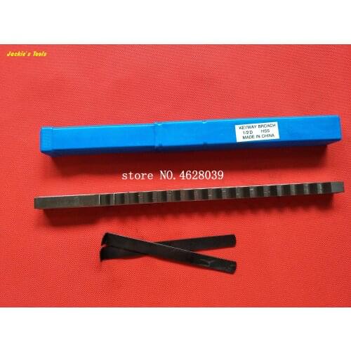 1/2 D Push-Type Keyway Broach Inch Sized HSS Cutting Tool for CNC Machine knife