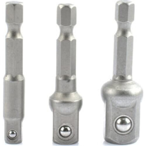 1pcs 1/4 1/2 3/8 Batch electric drill sleeve adapter rod Batch electric drill sleeve connecting rod extension rod