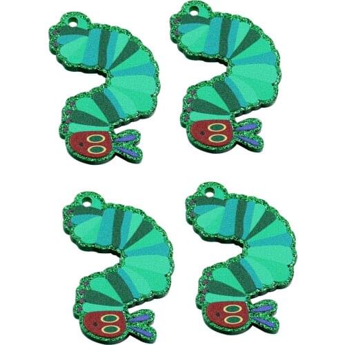 10pcs) AC3005 Acrlylic Caterpillars For Earring Beach Holiday Glitter Acrylic Partiy Jewelry Accessories