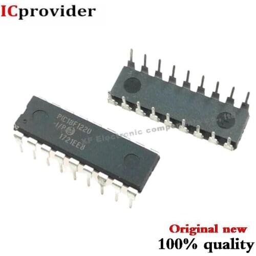 10pcs/lot PIC18F1220-I/P PIC18F1220 MCU 8BIT 4KB FLASH 18DIP IC Best quality