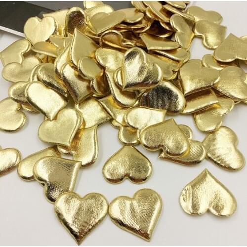 100pcs Wedding Wedding Arrangement Love Hand Throw Flower Three-dimensional Sponge Peach Heart Petal Golden Peach Heart