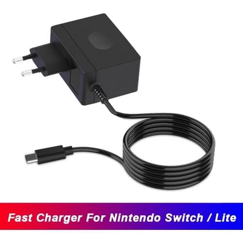 15V 2.6A Fast Charging AC Adapter For Nintendo Switch Quick Charger Nintend Switch Lite Dock/ Controller Support TV Mode Charger