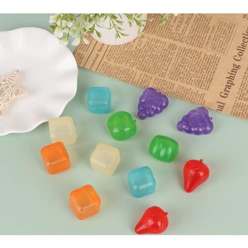 6pcs fruit And square shaped reusable ice cubes mold ice maker Cooling Tools Party Tool High Quality