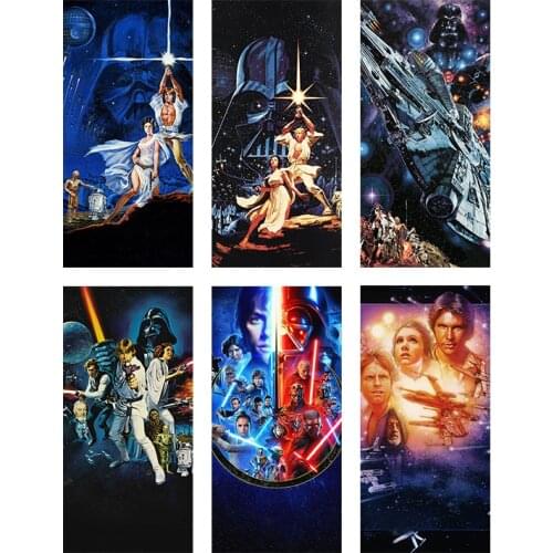 Star Wars Abstract Vintage Art Canvas Painting Poster Home Living Room Bedroom Hd Quality Print Mural Cuadros