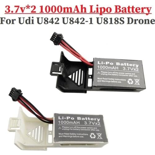 1-5pcs 7.4 V 1000 MAH Li-Po battery for Udi U842 U842 U842 U842-1 U818S RC Quadcopter Helicopter Drone Accessories