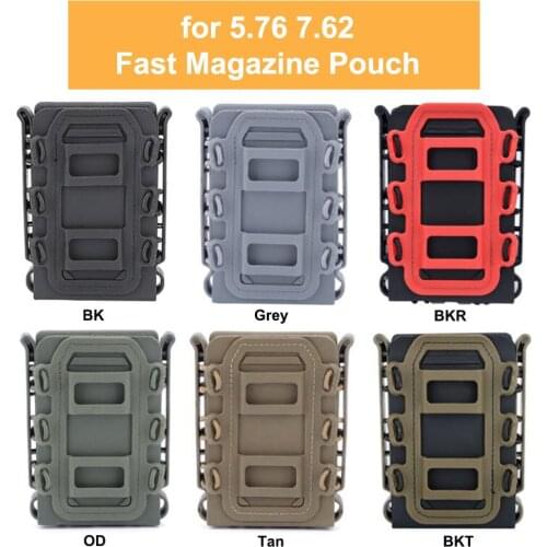 5.56 7.62mm Quick Release Fast Magazine Pouch Tactical Magazine Pouch Holster Gear Case Box Replacement for Molle System Belt