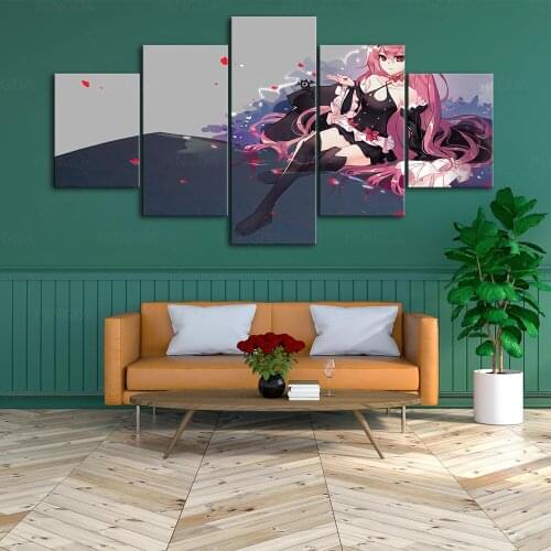 Home Decor Canvas Prints Painting Poster Seraph of the End Wall Art Modular Anime Pictures For 5 Set Bedside Background Frame