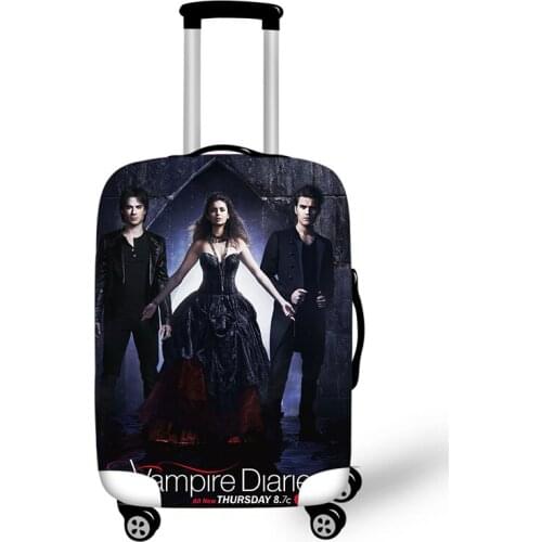 18-32 '' Vampire Diaries Travel Luggage Suitcase Cover Trolley Bag Protective Cover Mens Womens Elastic Suitcase Cover