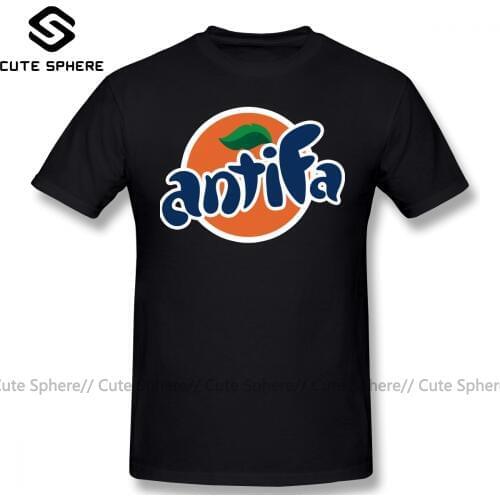 Antifa T Shirt Antifa T-Shirt Print Men Tee Shirt Short Sleeves Funny Oversized Casual Cotton Tshirt