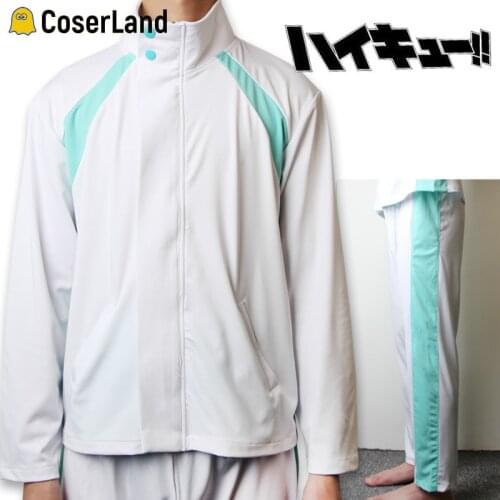 Haikyuu Aobajohsai High Cosplay Uniform Oikawa Tooru Yocchin Volleyball Team Green Sportswear Seijoh Costume Jacket+Pants