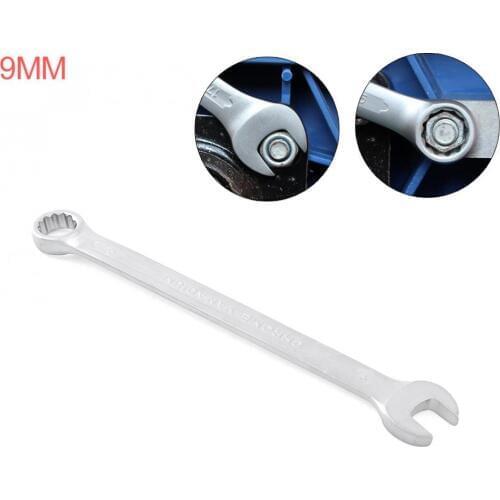 9MM Dual Heads Ratchet Wrench Dual-use Wrench Combination Spanner Open End and Plum End Spanner for Repairing