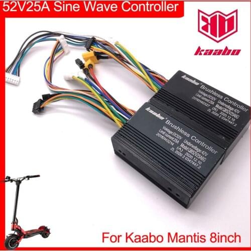 Mantis 8 52V25A Sine Wave Controller Front and Rear Board A B Kaabo 8inch Mantis 52V 800W*2 Hall Motor Electric Scooter