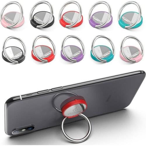 Simple Shape Metal 360° Rotating Finger Ring Bracket Stand Accessory Rotation Phone Holder For iPhone Samsung Huawei Xiaomi