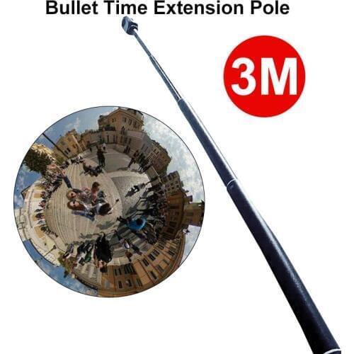 New 3M Aluminum Alloy Monopod Selfie Stick for Insta360 One X/DJI OSMO Action/Pocket/Gopro Hero 7 6 5 Sjcam Camera Accessories