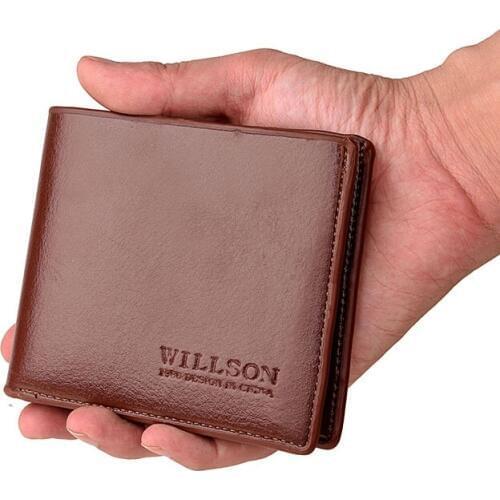 2020 Men Leather Wallet Brand Wallet Short Slim Male wallet Purses Money Clip Credit Card Dollar Price Portomonee Carteria