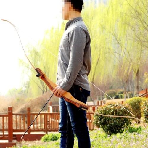 Competitive Bow And Arrow Set 20/22/26/28/30/36/38 Lbs Outdoor 68 Inches Shooting Hunting Wooden Handle Recurve Bow Set
