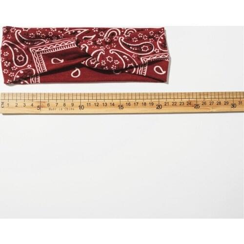 New European and American cross-knotted elastic headband 6-color elastic headband womens sweat-absorbent headband accessories