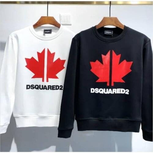 2021 Autumn Winter Dsquared2 Women/Men Printed Unisex Casual Loose Sweatshirt DS316