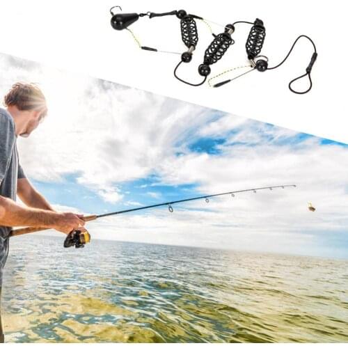 Portable Fishing Rod Accessories String Hook Lightweight Easy to Carry Durable Fishing Spring Carp Feeder for Outdoor Fishing