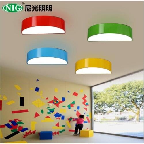 Kindergarten ceiling lamp with led childrens room lamp creative semicircle classroom lamp childrens room ceiling lamp customiz