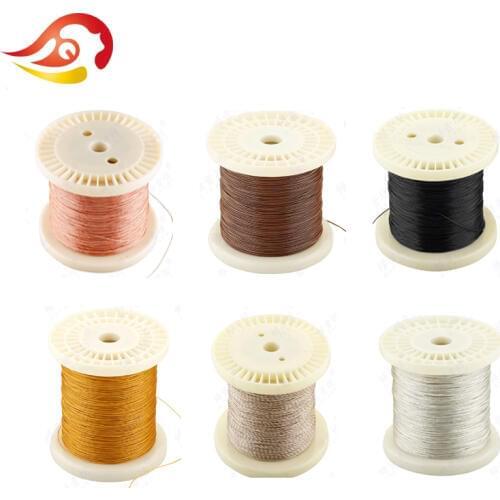 QYFANG 20m 1 Core Earphone Upgrade Cable DIY Module 1 Drive Headphone Detachable Copper Cord Flexible Extension Line PVC Wire