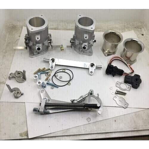 SherryBerg FAJS 44IDA 44MM IDA Throttle Bodies linkage AIR HORNS TPS KIT 44mm FOR EMPI Weber dellorto carb W/T Injectors 44 IDA