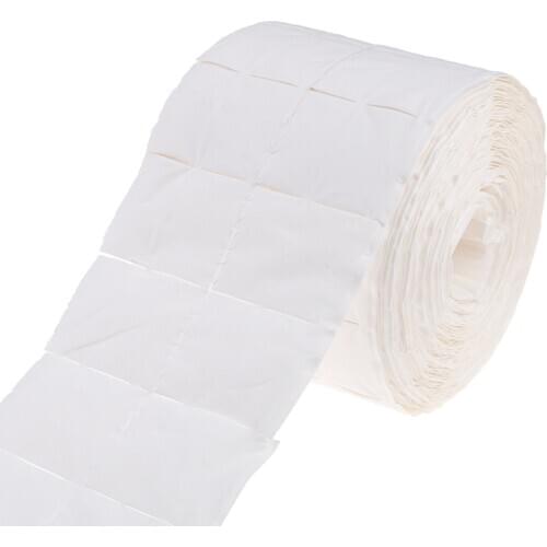 JETTING 500Pcs/Roll White Nail Wipe Pad Nail Polish Gel Remover Wipes Soft Nail Art Tips Manicure Clean Tool Wipe Pads For Women