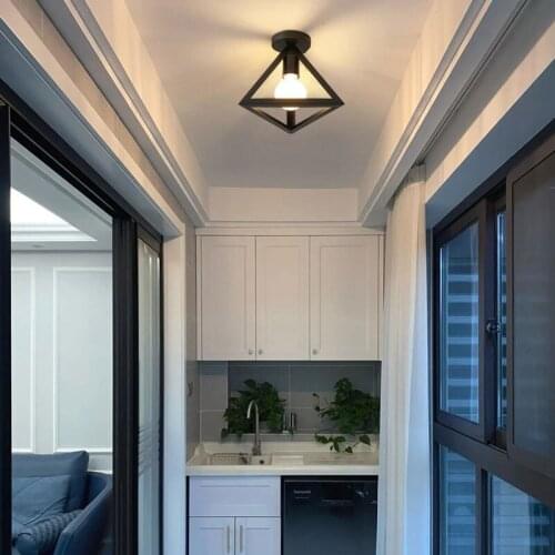 E27 Led Ceiling Light Vintage Iron Ceiling Lamp For Bedroom Dining room Kitchen Loft Decor Chandelier For Corridor Aisle Balcony