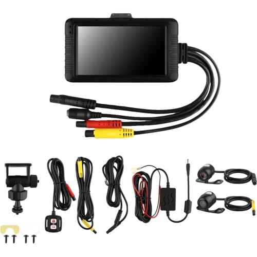 Motorcycle DVR SE100 3.0" Motorcycle Camera 1080P HD Dual Lens Front Rear Driving Recorder Motorbike Night Vision Dashcam Camera