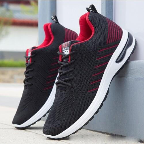 Vulcanized shoes mens sneakers 2021 fashion summer breathable mesh wedge sneakers mens light casual shoes large size