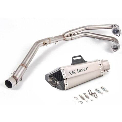 YZF-R25 YZF-R3 MT-03 Slip On Motorcycle Full Exhaust System Escape Modified link pipe with muffler For Yamaha YZF R25 R3 MT03