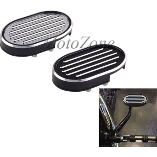 Motorcycle Grill CNC Billet Brake Pedal Pad Cover Replace For Harley Sportster XL883 XL1200 Dyna Fat Bob V-Rod Street Night Rod