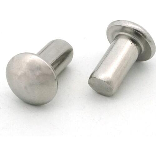 1pcs M10 stainless steel semicircular head rivet solid rivet household solids round cap decoration bolts 50mm-100mm length
