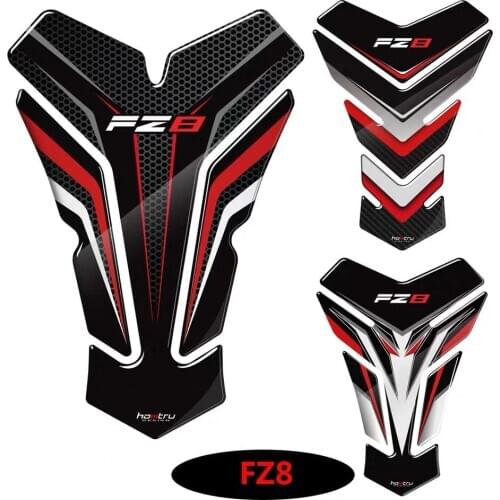 3D Carbon-look Motorcycle Tank Pad Protector Decal Stickers Case for Yamaha FZ8 FZ8S Tank