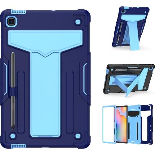 Armor Case For Samsung Galaxy Tab S6 Lite 10.4 SM-P610 SM-P615 Heavy Duty TPU + PC Hard Stand Shockproof Cover