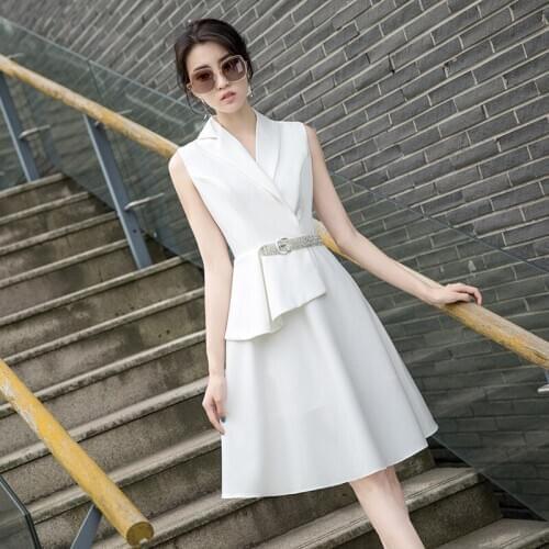 Office Dresses For Ladies 2021 Spring Summer One Piece Pencil Dress Suit Women Elegant Formal Business Casual Work Plus Size