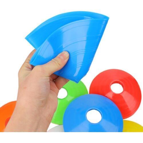 1PC 5X5X19.5cm Soccer Training Sign Dish Pressure Resistant Cones Marker Discs Marker Bucket PVC Sports Football Accessories