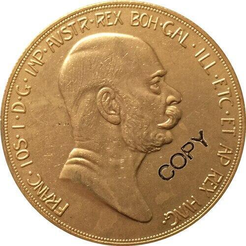 1908 Austria - Habsburg 100 Corona coins COPY