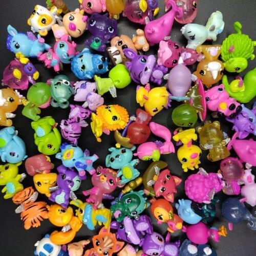 50-100pcs Children Magic mini little pet Animals Model Toys Funny Pet Ball egg Girls And Boys Original Little dolls Gift