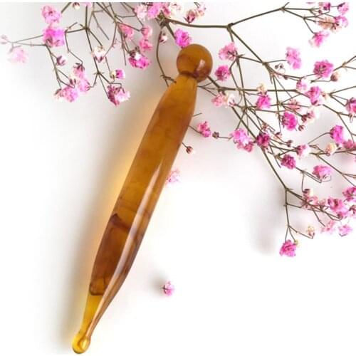 7pcs/set Natural Resin Amber Massage Scraping for Face Neck Gua Sha Scraper Massager Therapy Acupoint Acupressure C1FF