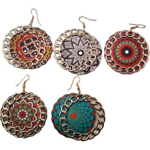 Free Shipping!2021 newest shinny gold metal wooden earrings for women