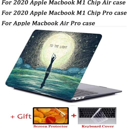 Laptop Case For MacBook Pro 13 Case 2020 M1 A2338 Touch ID Coque For Macbook Air 13 A2337 Funda Pro 16 Case 13.3 15 accessories