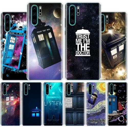 Tardis Box Doctor Who TV Cover Phone Case For Huawei Honor 10 9 20 Lite 9X 8X 8S 8A 7X 7A Pro Y5 Y6 Y7 Y9 2019 Y9S 10i20i V20 V3