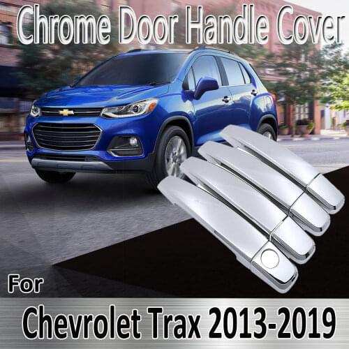 For Chevrolet Holden Trax Tracker 2013~2019 Styling Stickers Decoration Chrome Door Handle Cover Refit Car Accessories