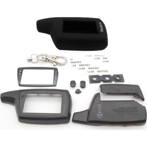 DXL3000 Key Case Keychain +silicone case for Two way car alarm system PANDORA DXL3000 LCD Remote Control Key Fob Chain