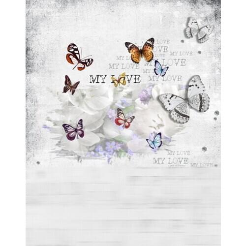 My Love Butterfly Photography Backdrops Photo Props Studio Background 5x7ft