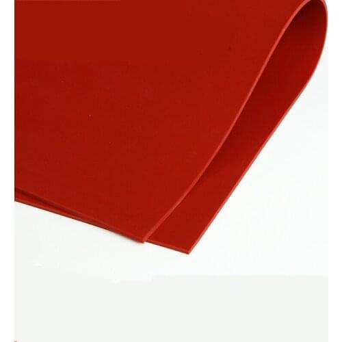 Red Silicone rubber sheet High Temperature Resistance 100% Virgin Silikon Rubber Pad board Insulation thermotolerace 500x500mm